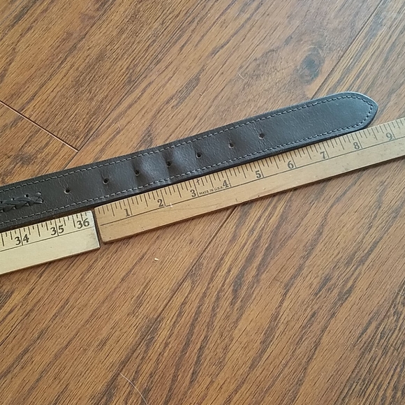 Brown leather belt - Picture 7 of 7